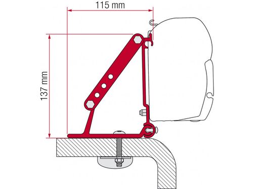 Fiamma Kit Roof Adapter